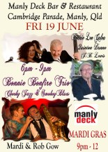 Manly Deck Bar & Restaurant Mardi Gras & us