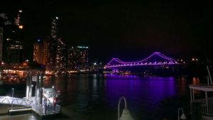 Sensational View from our stage on Sunday  on Brisbane River at  Mr & Mr's G's