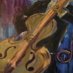 double bass painting